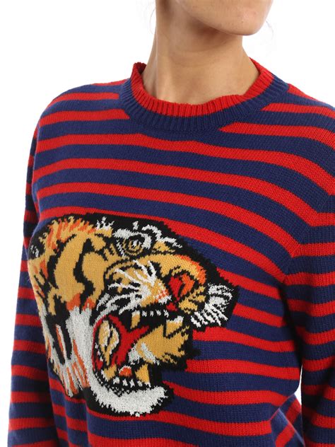 gucci red tiger sweater|Gucci tiger sweater women.